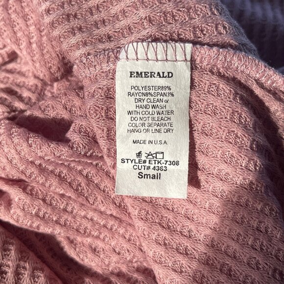 Dusty Pink Off-Shoulder or Turtleneck Sweater by Emerald - Picture 5 of 5